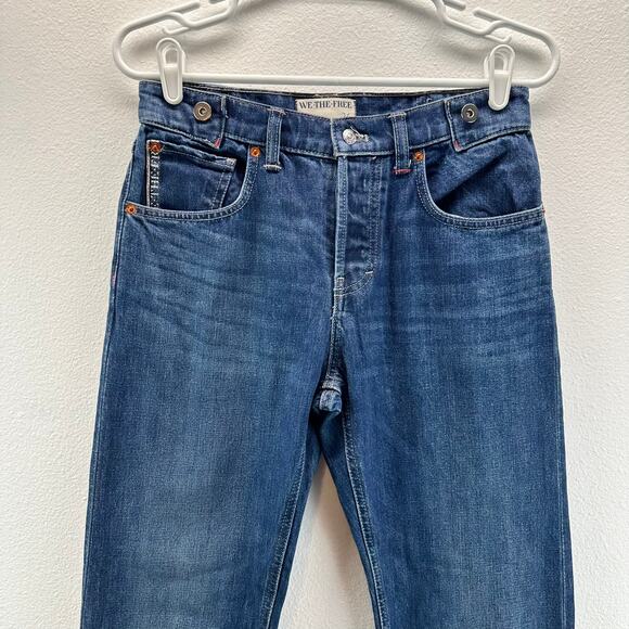 We the Free People Slim Shade Selvedge Jeans 26 - Picture 4 of 16